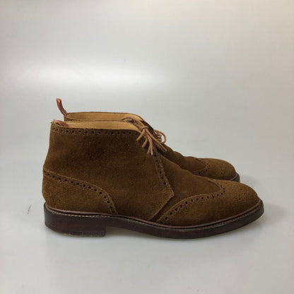 ブラック フリース ブルックス ブラザーズ スエード チャッカブーツ クロケット＆ジョーンズ メンズ サイズUK7.5D BLACK FLEECE 約26.0cm【AFC48】