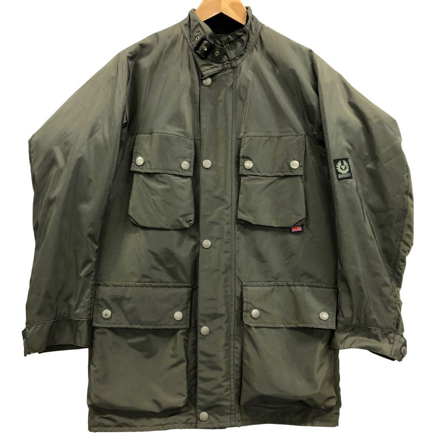極美品◆ベルスタッフ ジャケット ナイロン ベルト付き  カーキ メンズ サイズ40 BELSTAFF 【AFA18】