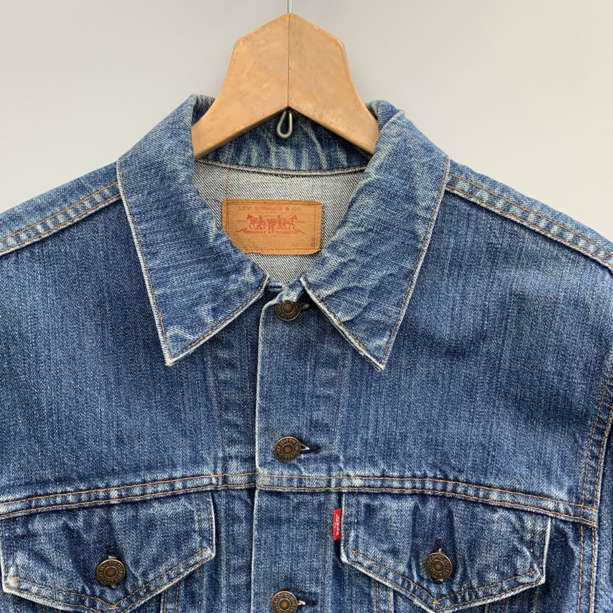 美品◆リーバイス 70S デニムジャケット 70505 ボタン裏刻印52 スモールE 不均等V メンズ サイズ表記なし LEVI’S 【AFA21】