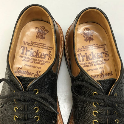 トリッカーズ レザー コンビ サドルシューズ M7581 ブラウン×ブラック メンズ UK5 Trickers 約24.0cm【AFD12】