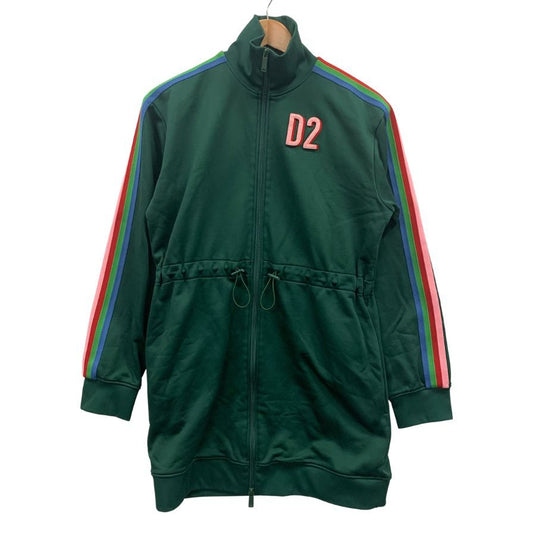 美品◆ディースクエアード 22AW ジップパーカー グリーン レディース サイズXS DSQUARED2 【AFB13】