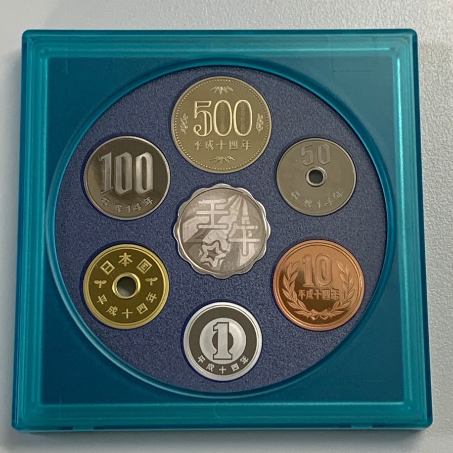 造幣局 プルーフ コイン セット 2002 テクノメダルシリーズ MINT BUREAU,JAPAN【AFB53】【中古】