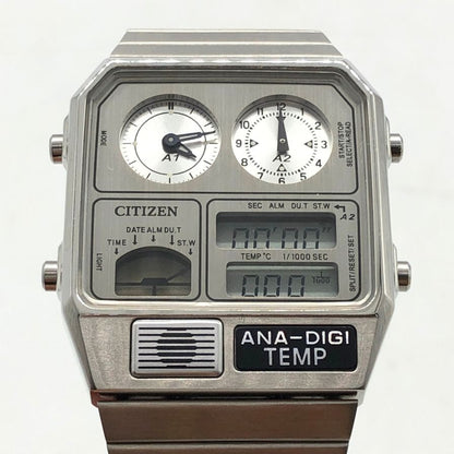 シチズン 腕時計 レコードレーベル クロノグラフ メタリック アナデジテンプ JG2101-51H CITIZEN【AFI3】
