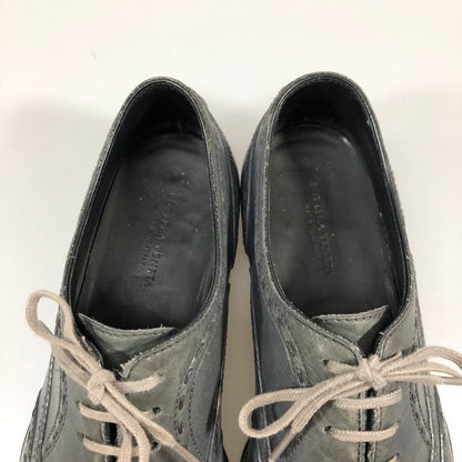 ボッテガ ヴェネタ レザーシューズ ウィングチップ グレー系 レディース サイズ35.5 BOTTEGA VENETA 約22.5cm【AFC41】