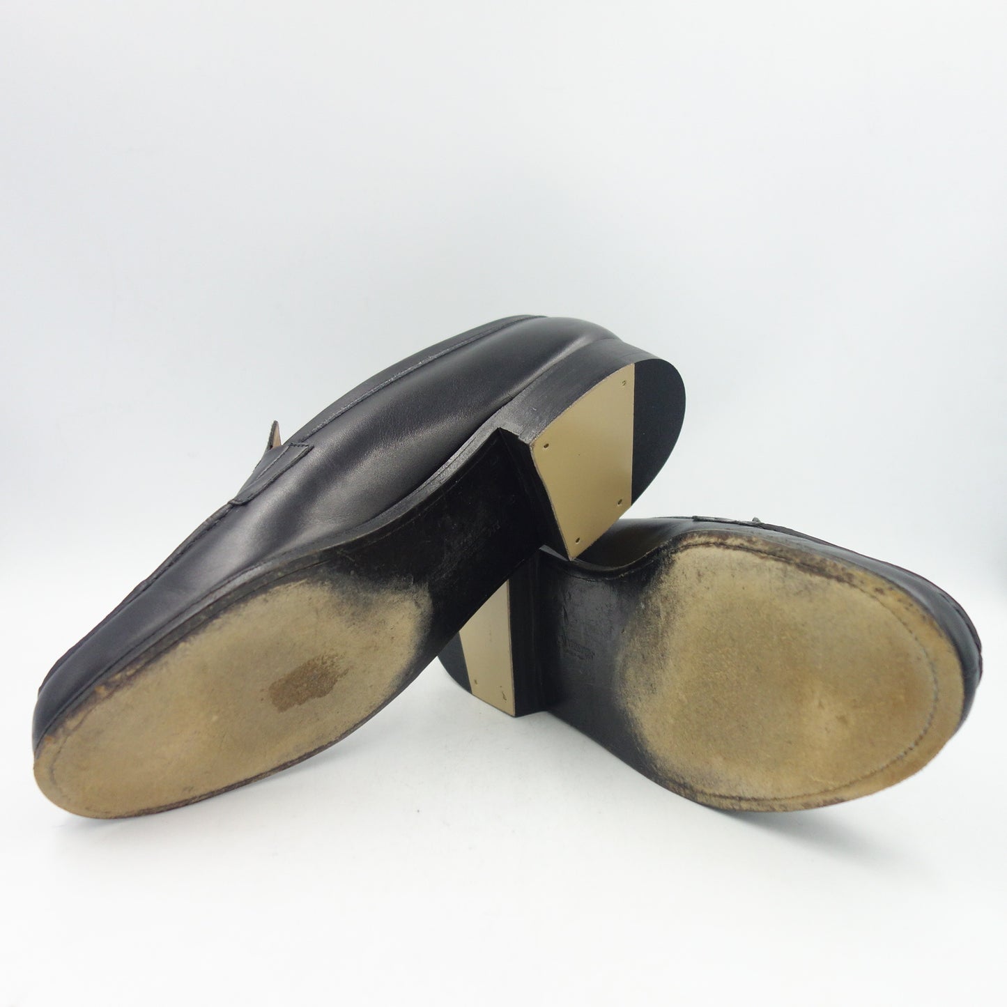 Good condition ◆ JM Weston leather shoes signature loafers 180 black men's size 8C JMWESTON [LA] 