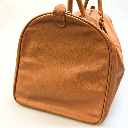 サルヴァトーレ フェラガモ ボストンバッグ レザー ゴールド金具 ブラウン Salvatore Ferragamo【AFE8】