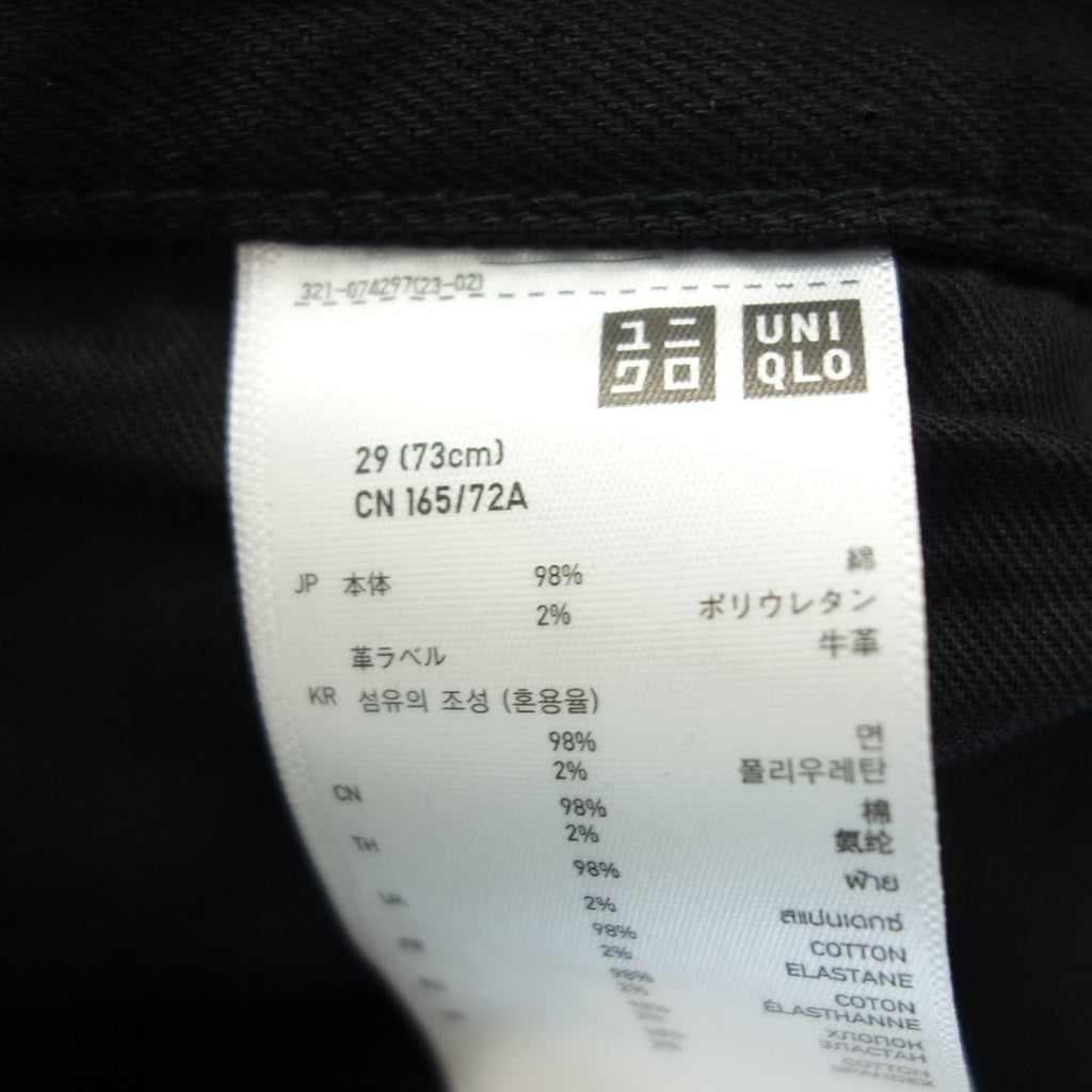 Like new ◆ UNIQLO x Undercover Denim Pants Men's Black Size 29 uniqlo x undercover [AFB28] 