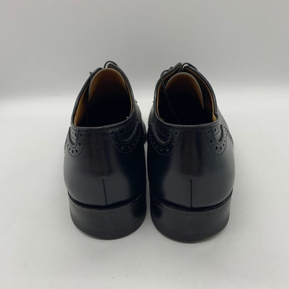 ジョンストン＆マーフィー レザーシューズ ウィングチップ ブラック メンズ サイズ8 Johnston&Murphy 約26.0cm【YB6】