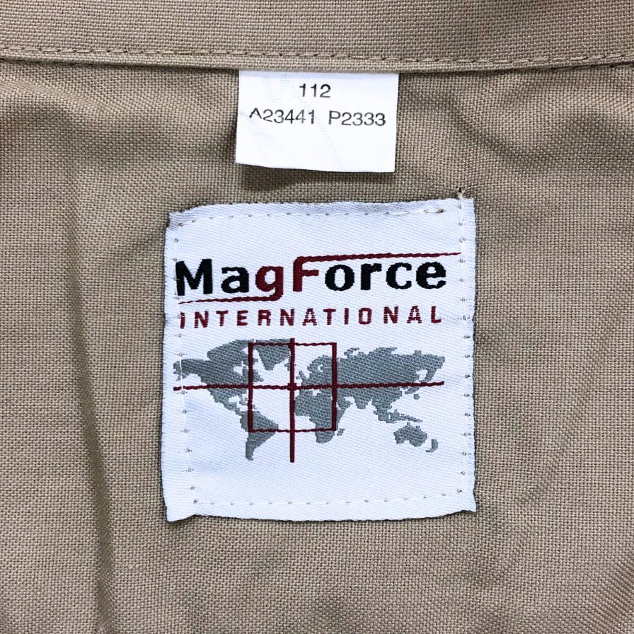 中古◆マグフォース ミリタリーコート A23441 ポリエステル メンズ ベージュ サイズ112 MAGFORCE 【AFB5】