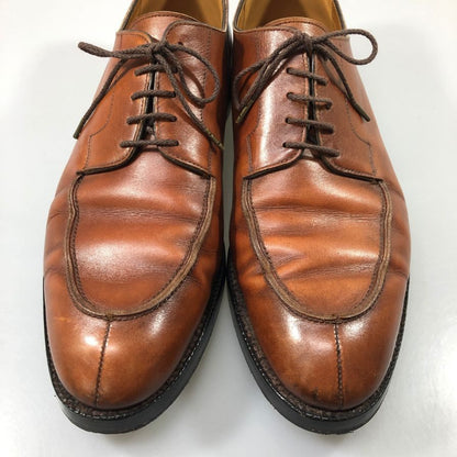 クロケット＆ジョーンズ レースアップシューズ スプリットトゥ  Uチップ ブラウン サイズ8.5E CROCKETT&JONES ビジネスシューズ 約28.0cm【LA】【中古】
