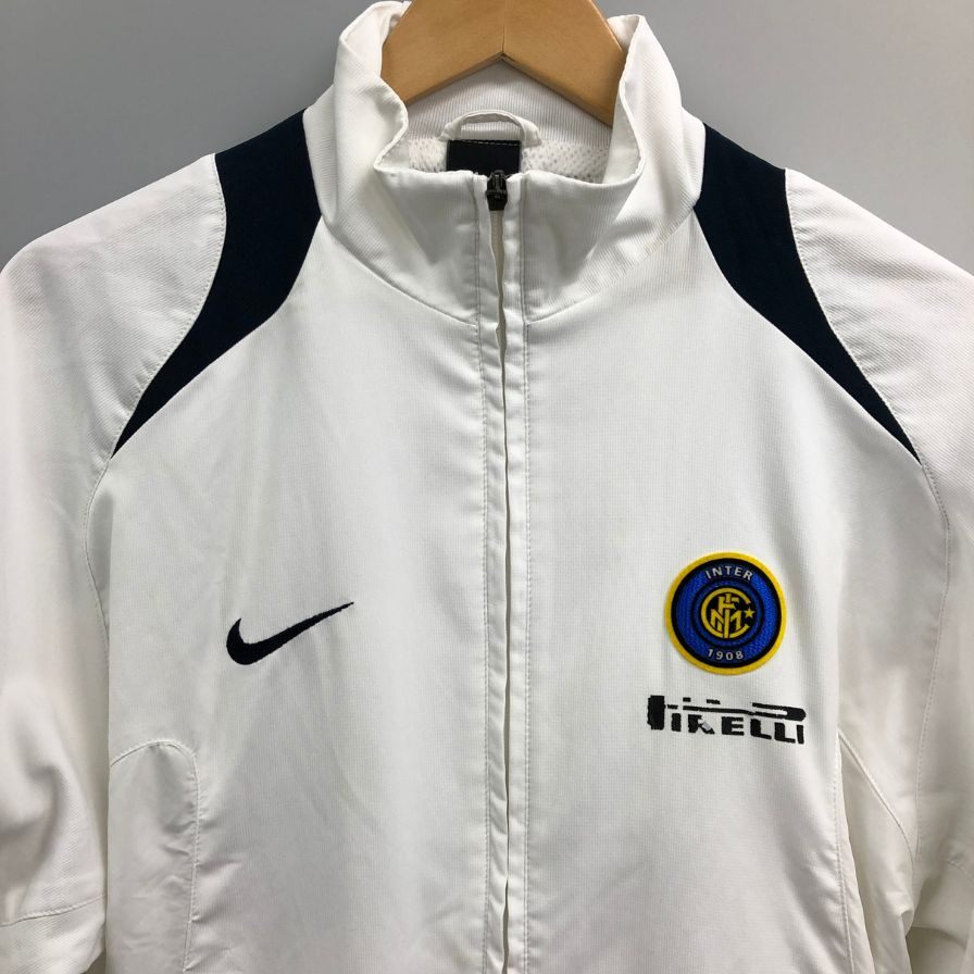 中古◆ナイキ ピレリ インテル 1908 ジップアップジャケット ホワイト メンズ サイズM NIKE 【AFB7】