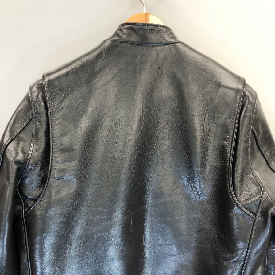 美品◆ショット シングルライダース ジャケット 641XJH スペシャルホースハイド ブラック メンズ サイズ38 Schott SPECIAL HORSEHIDE 【AFG1】