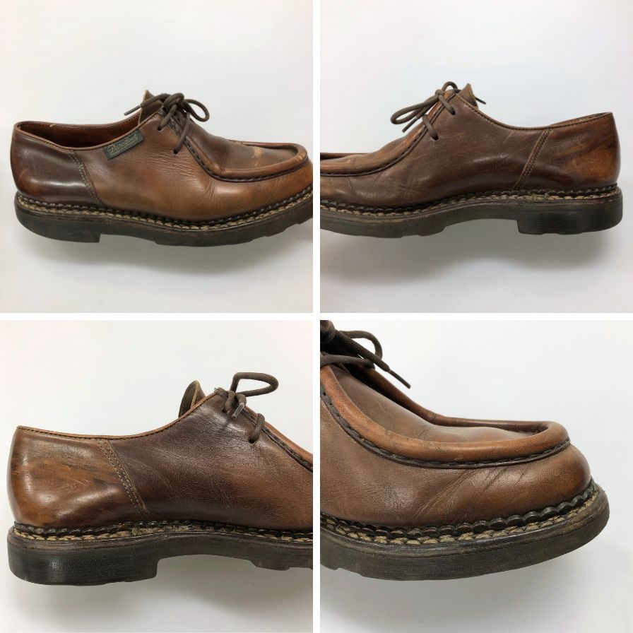 パラブーツ レザーシューズ チロリアンシューズ ミカエル デカタグ ブラウン メンズ サイズ表記無し PARABOOT 約不明cm【AFC3】