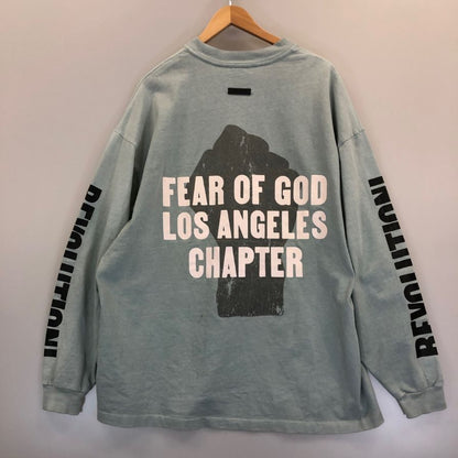 美品◆フィアオブゴッド 長袖Tシャツ DISCIPLES ディサイプルズ ブルー サイズS Fear of God 【AFB33】