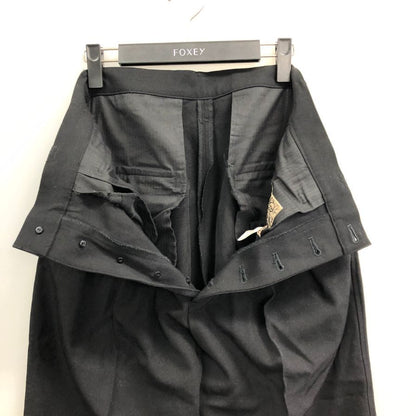 ネメス サルエルパンツ スラックス ウール ブラック サイズS メンズ NEMETH 【AFB34】