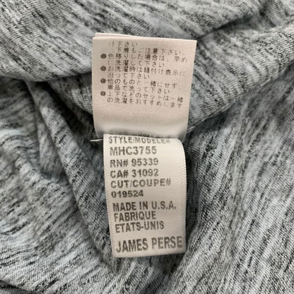 美品◆ジェームスパース Tシャツ リネン コットン サイズ2 メンズ グレー JAMES PERSE 【AFB39】
