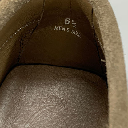 トッズ ドライビングシューズ タッセル スエード メンズ グレー サイズ6.5 TOD‘S 約25.5cm【AFD7】