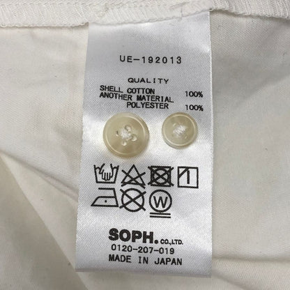 美品◆ユニフォームエクスペリメント ギャバジン ポケット レギュラーカラー シャツ サイズ1 UE-192013 uniform experiment 【AFB36】
