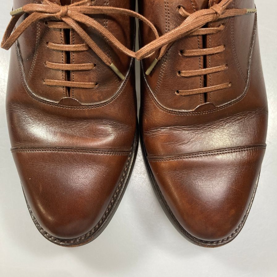 ロイドフットウェア レザーシューズ ストレートチップ カーフ 1213 ブラウン サイズUK7E  Lloyd Footwear ビジネスシューズ 約26.0cm【LA】【中古】