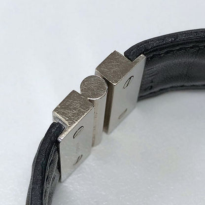 エルメス レザーブレスレット シルバー金具 レディース HERMES