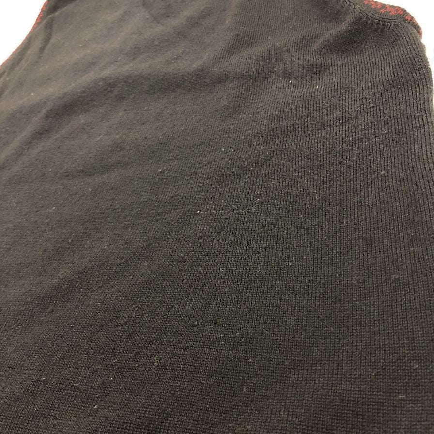 美品◆クリスチャンディオール ノースリーブトップス ブティック ジョンガリアーノ期  刺繍  レディース ブラック サイズ2  Christian Dior 【AFB11】