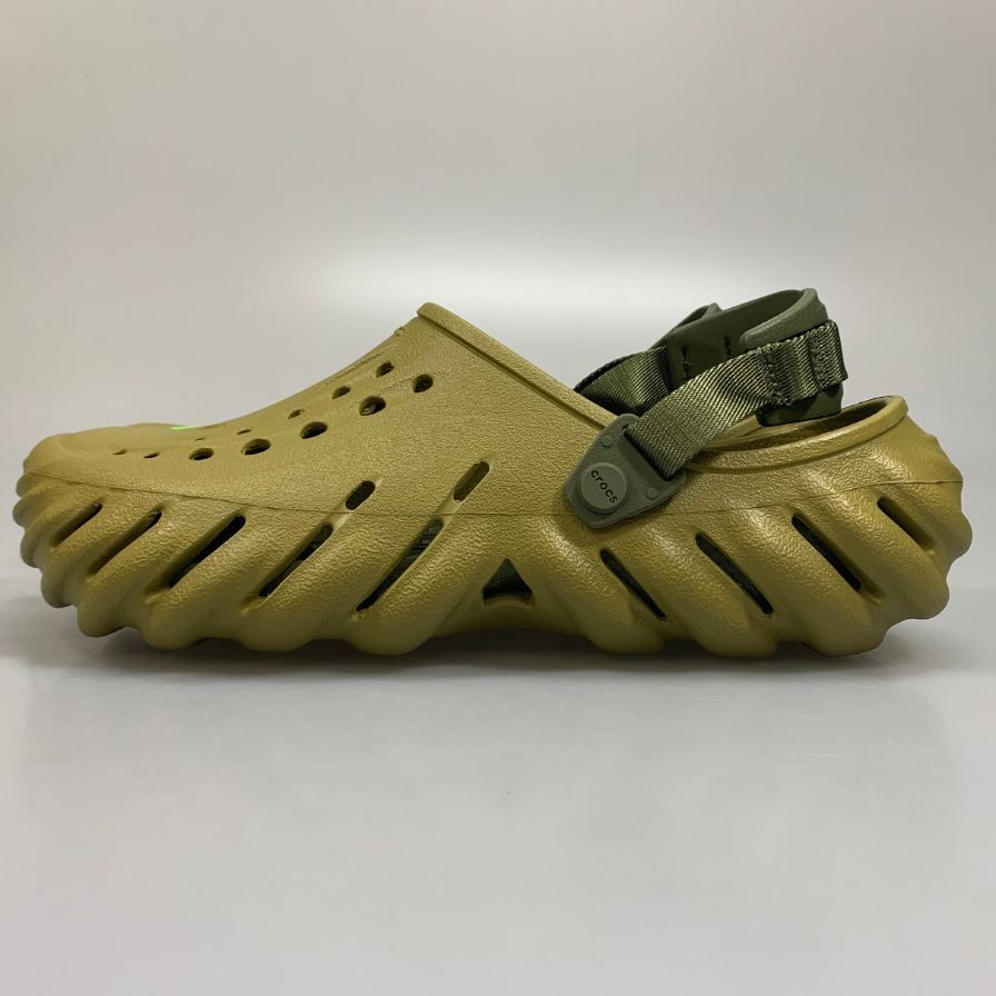 クロックス サンダル エコー クロッグ カーキ系 28cm メンズ crocs ECHO CLOG 約28.0cm【AFC28】
