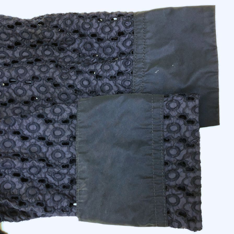 美品◆モンクレール ナイロンジャケット オブシディエンヌ レース ネイビー レディース サイズ1 MONCLER OBSIDIENNE 【AFA1】