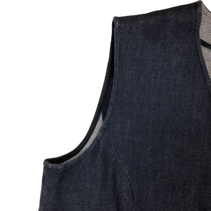 美品◆フォクシーニューヨーク ノースリーブワンピース フレア デニム レディース サイズ40 39368 FOXEY NEW YORK 【AFB37】