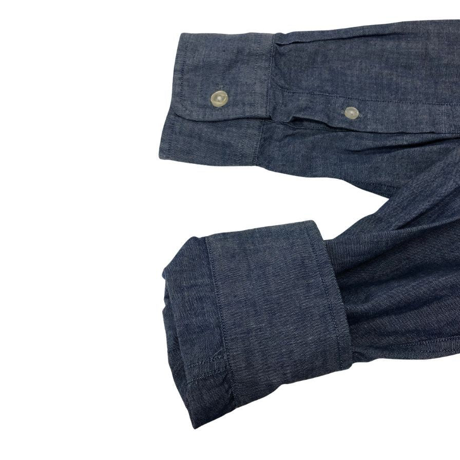 美品◆セロ シャツ シャンブレーサイズ15 メンズ ブルー系 SERO 【AFB39】