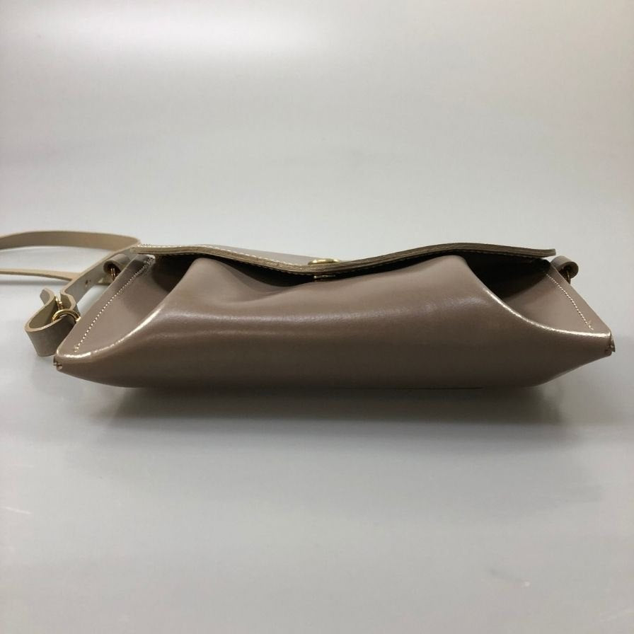 グレンロイヤル ショルダーバッグ ミディアムパース グレージュ ブライドルレザー ゴールド金具 メンズ GLENROYAL【AFI1】