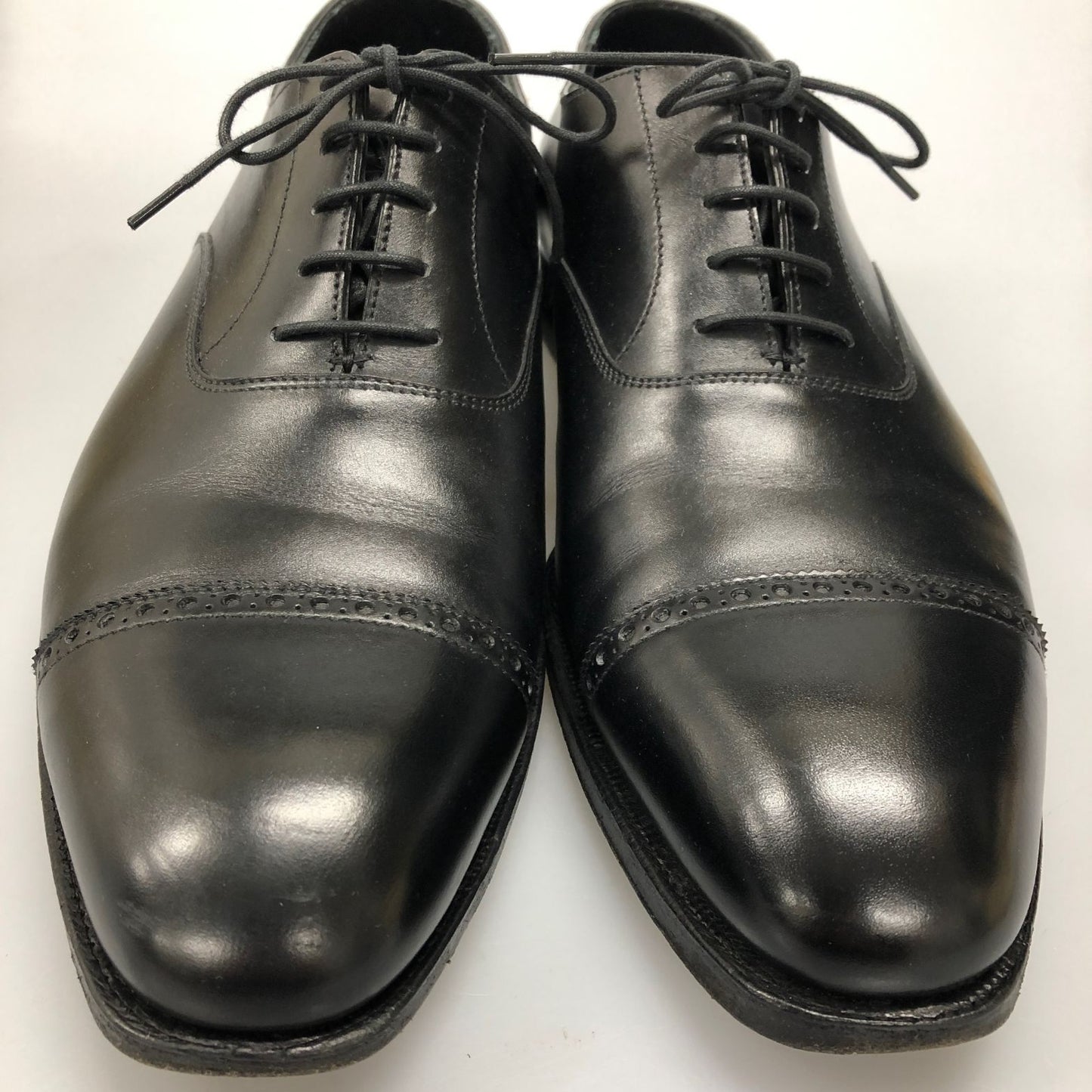 クロケット&ジョーンズ レザーシューズ BELGRAVE ストレートチップ サイズ8.5 メンズ ブラック CROCKETT&JONES ビジネスシューズ 約27.0cm【LA】【中古】
