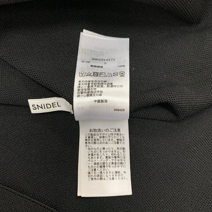 中古◆スナイデル ワンピース ポリエステル ブラック 半袖 サイズフリー レディース SNIDEL 【AFB45】