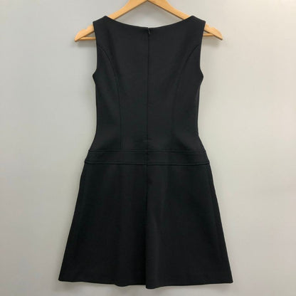 中古◆フォクシ―ニューヨーク ワンピース 18045 ポリエステル ジップ ブラック サイズ38 FOXEY NEWYORK 【AFB10】