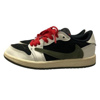 ナイキ スニーカー エアジョーダン 1 ロウ DZ5909ｰ700 トラヴィススコット キッズ サイズ19cm Nike PS Air Jordan 1 Low OG MEDIUM OLIVE Travis Scott 約19.0cm【AFD5】