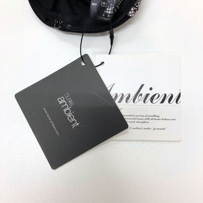 新品同様◆アナザーエディション ワンピース ドレス レース 刺繍 あしらい ブラック レディース サイズ2 Another Edition 【AFB51】