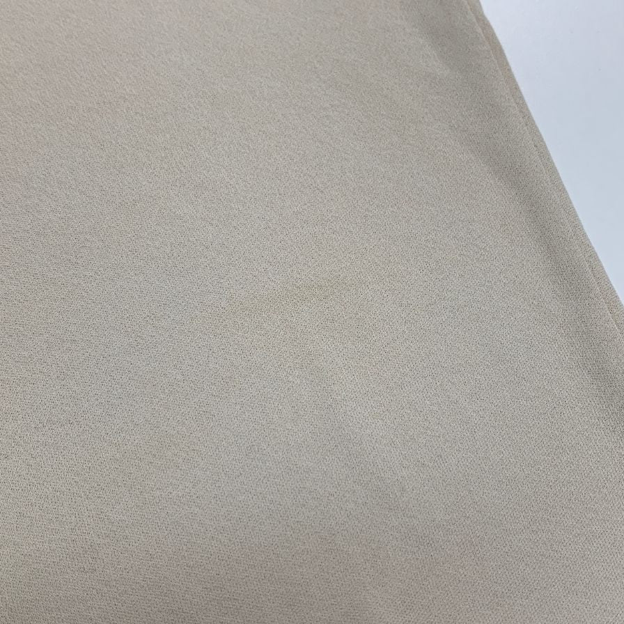 美品◆ロエベ 半袖Tシャツ ロゴ刺繍 ベージュ レディース サイズL LOEWE 【AFB28】