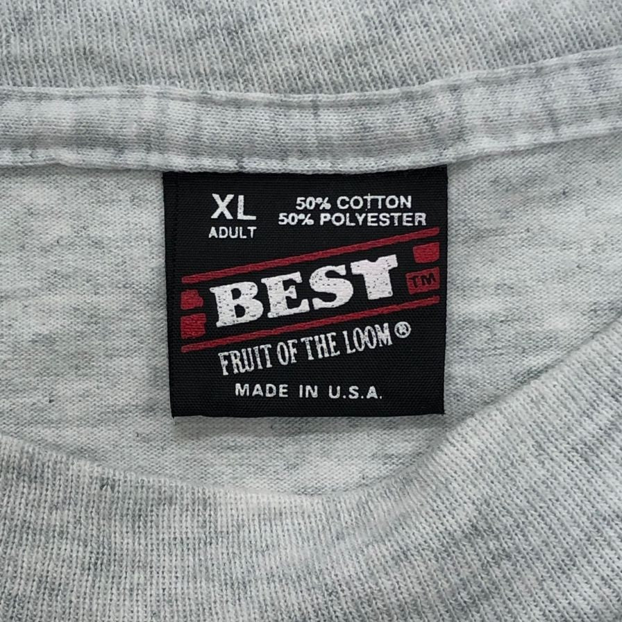 美品◆フルーツオブザルーム Tシャツ 90年代 USA製 グレー メンズ サイズ XL FRUIT OF THE LOOM 【AFB41】