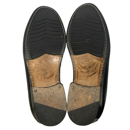 ジャランスリワヤ レザーシューズ コインローファー カーフ 98324 メンズ ブラック サイズ9 Jalan Sriwijaya 約27.5cm【AFC31】