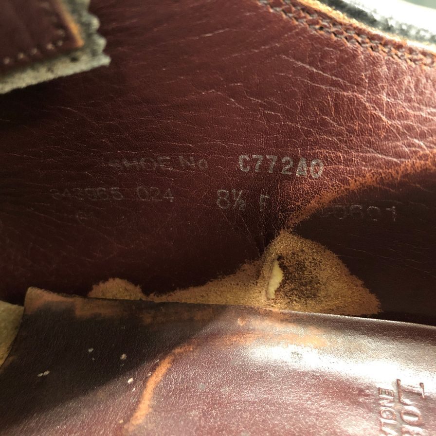 ローグ×ミハラヤスヒロ レザーシューズ ウイングチップ メンズ サイズ8.5F ブラック Loake×MIHARA YASUHIRO 約27.0cm【AFD13】