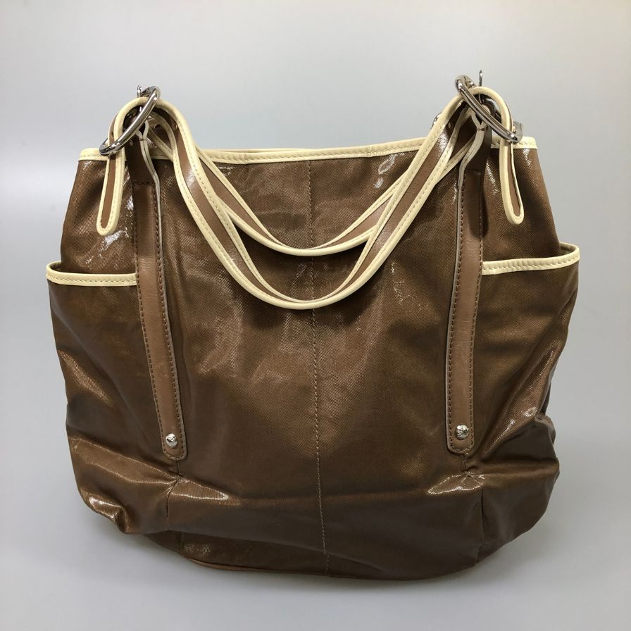 トッズ Gライン 2way ショルダーバッグ トートバッグ　ブラウン TODS【AFE8】