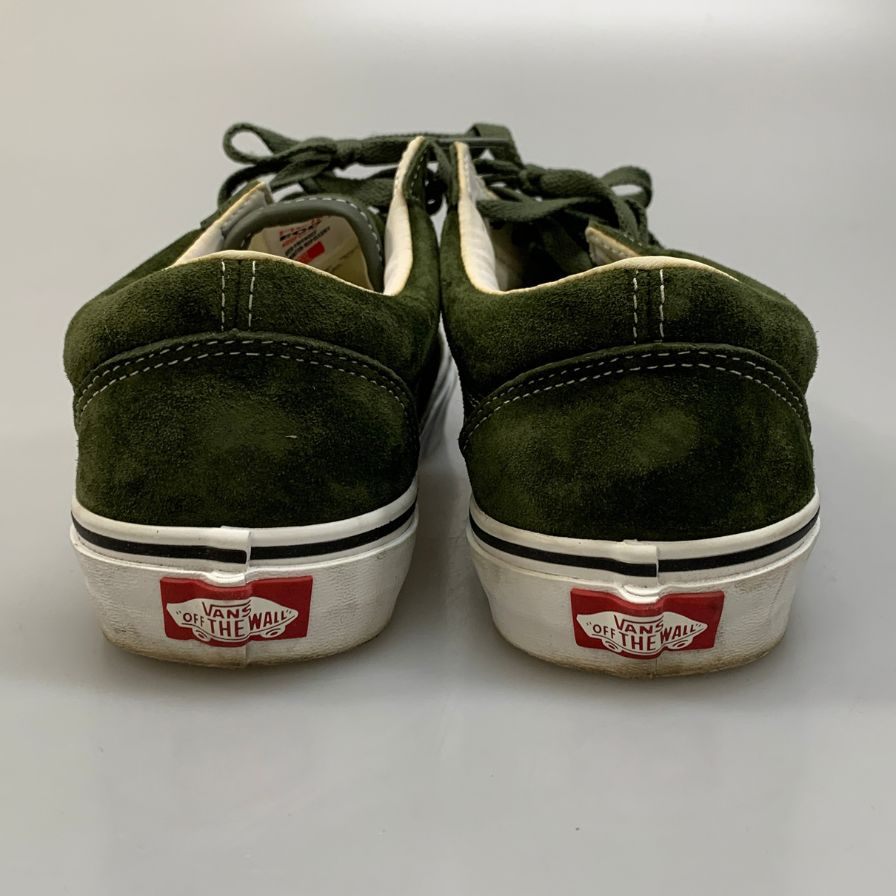 ヴァンズ バンズ スニーカー オールドスクール ピッグ スエード メンズ サイズ25cm グリーン VANS 約25.0cm【AFD7】