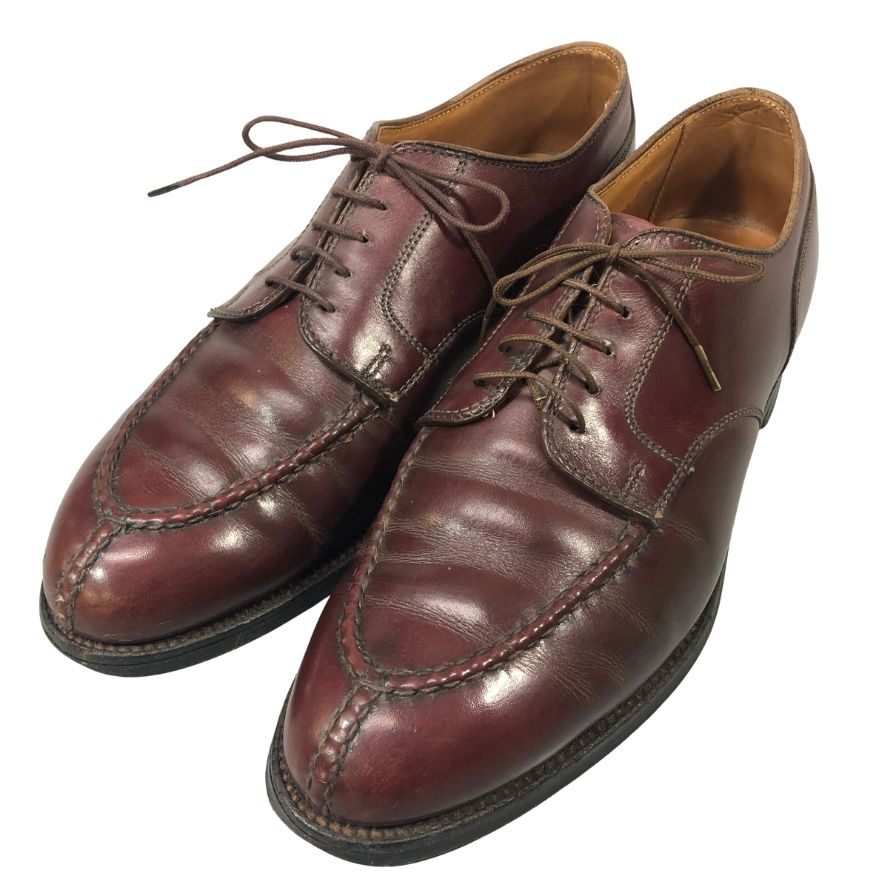 オールデン レザーシューズ 964 Vチップ カーフ ボルドー メンズ サイズUS8.5 ALDEN 約26.5cm【YB4】