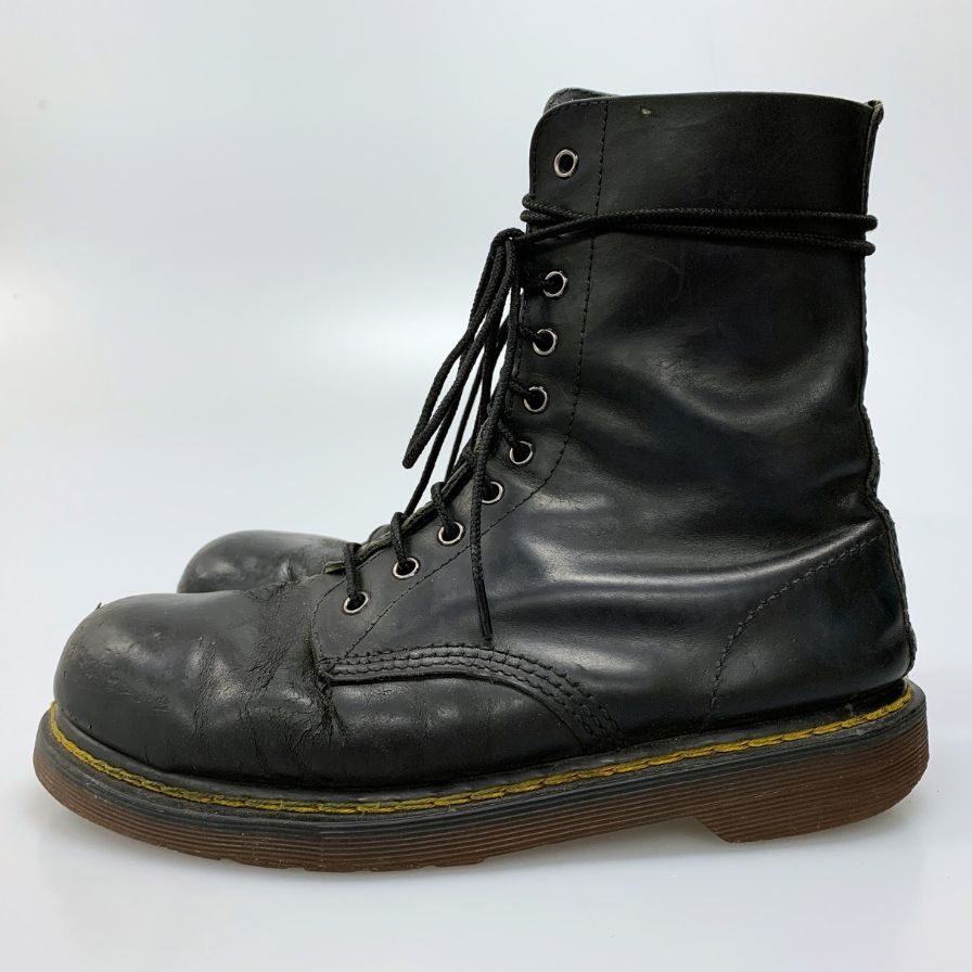 ドクターマーチン 10ホール ブーツ スチールトゥ サイズ9 メンズ Dr.Martens 約28.0cm【AFC41】
