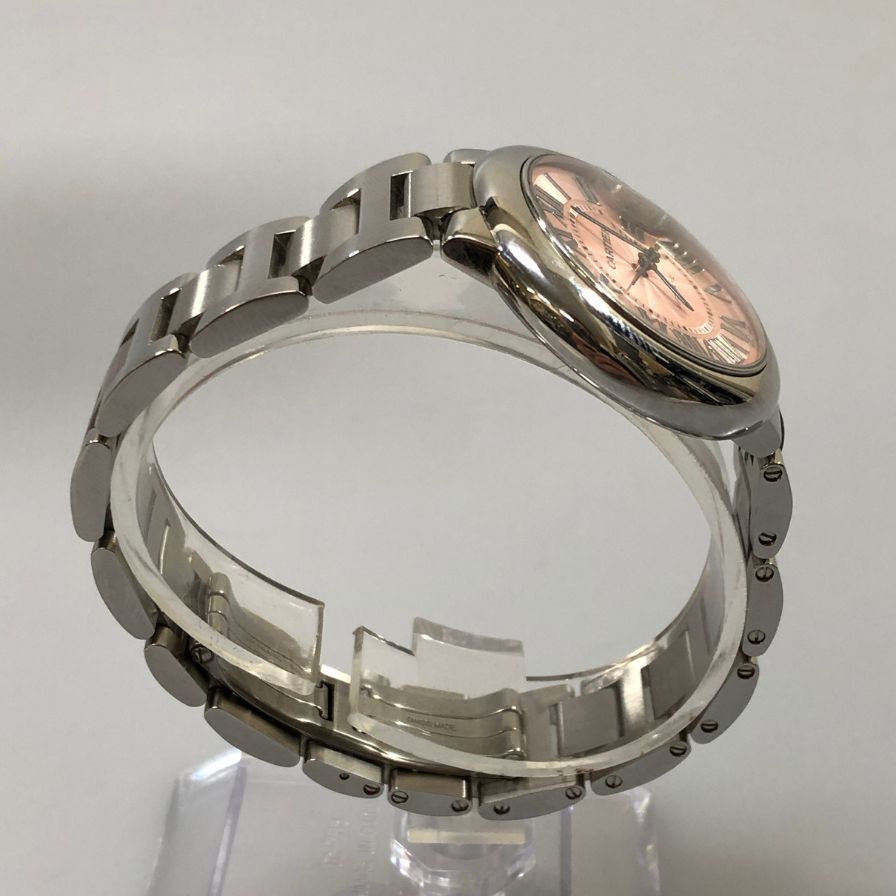 カルティエ バロンブルー 腕時計 3489 ピンク文字盤 シルバー Cartier【AFI22】