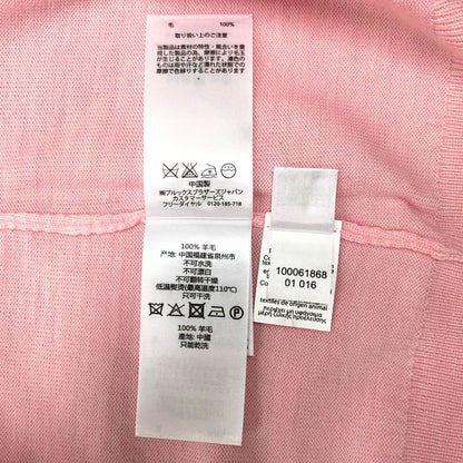 極美品◆ブルックスブラザーズ ラウンドネック カーディガン SAXON WOOL レディース サイズL ピンク Brooks Brothers 【AFB24】