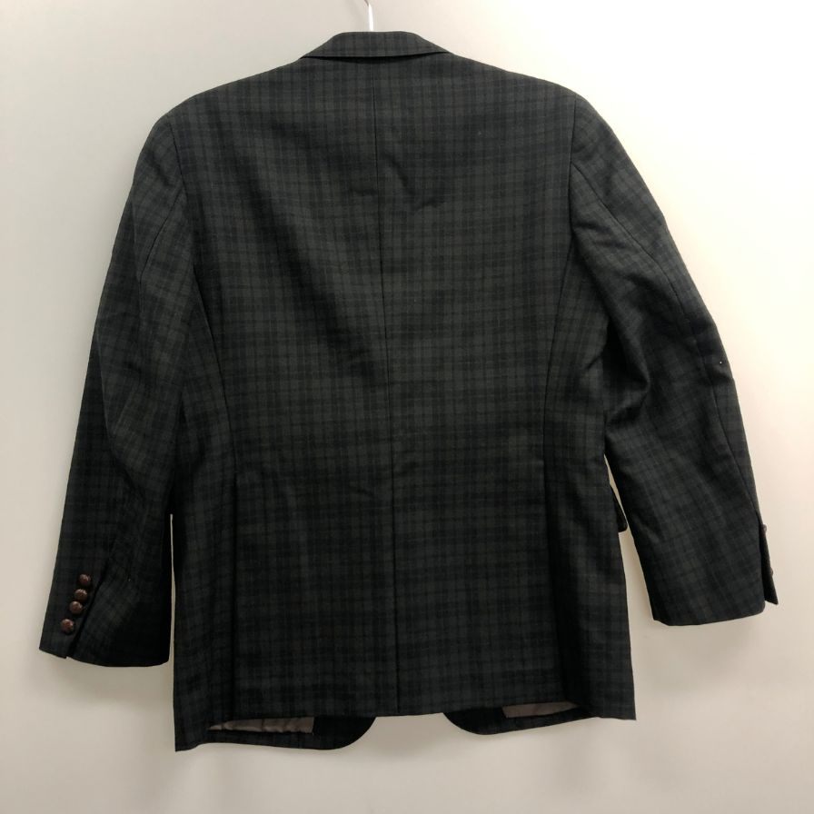 美品◆チャップス ラルフローレン テーラードジャケット 2B オールド グリーン チェック メンズ サイズ90A4 CHAPS Ralph Lauren 【AFA21】
