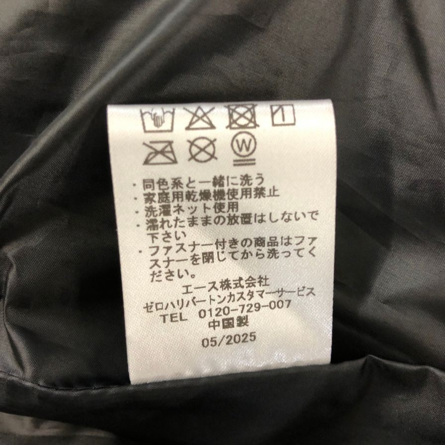 新品同様◆ゼロハリバートン アウター 中綿ジャケット メンズ ブラック サイズM ZERO HALLIBURTON 【AFA4】