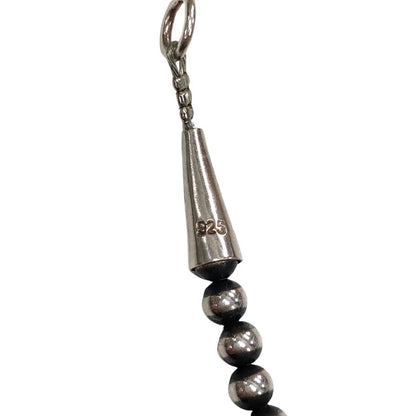 インディアンジュエリー ネックレス ナバホパール シルバー925 約50cm シルバー系 メンズ Indian jewelry【AFI13】