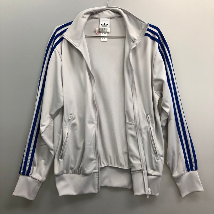 極美品◆アディダス トラックジャケット ファイヤーバード グレー メンズ サイズS ADIDAS 【AFB29】