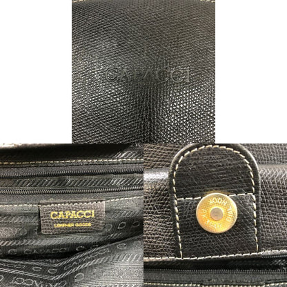 カパッチ グレインレザー トートバック ブラック ウィメンズ CAPACCI【AFE3】
